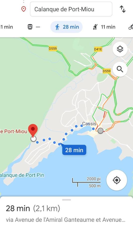 Appartement Au Coeur De Cassis Vue Sur Le Parc Ngoại thất bức ảnh