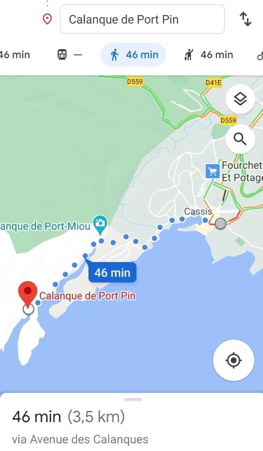 Appartement Au Coeur De Cassis Vue Sur Le Parc Ngoại thất bức ảnh
